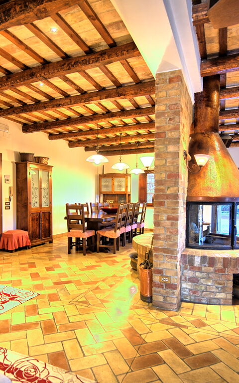 Villa Vittoria: Salle à manger, Salon