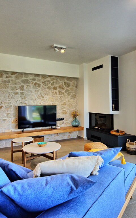 Villa Acropolitana: Cuisine, Salon