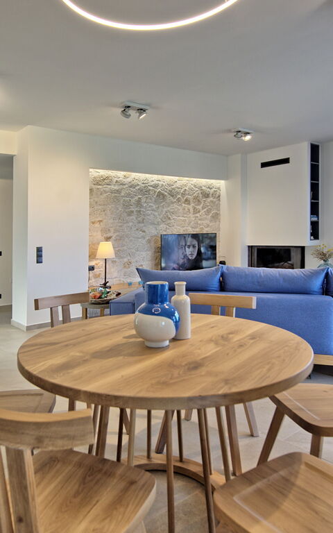 Villa Acropolitana: Cuisine, Salon