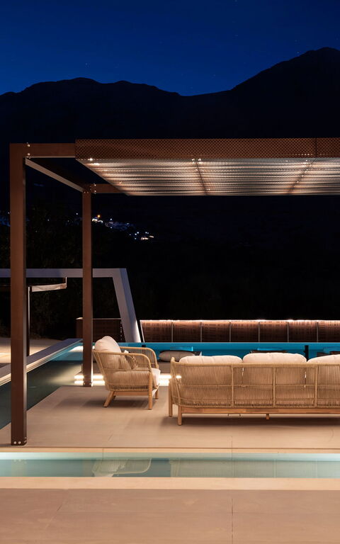 Villa El: Balcon / Terrasse / Patio, bassin