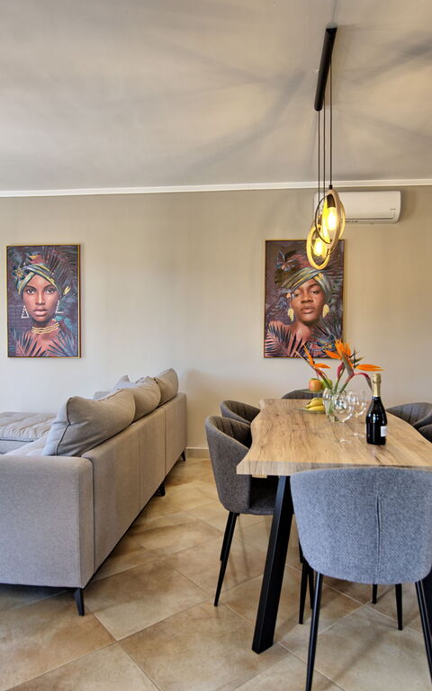 Villa Kostantina: Salle à manger, Salon