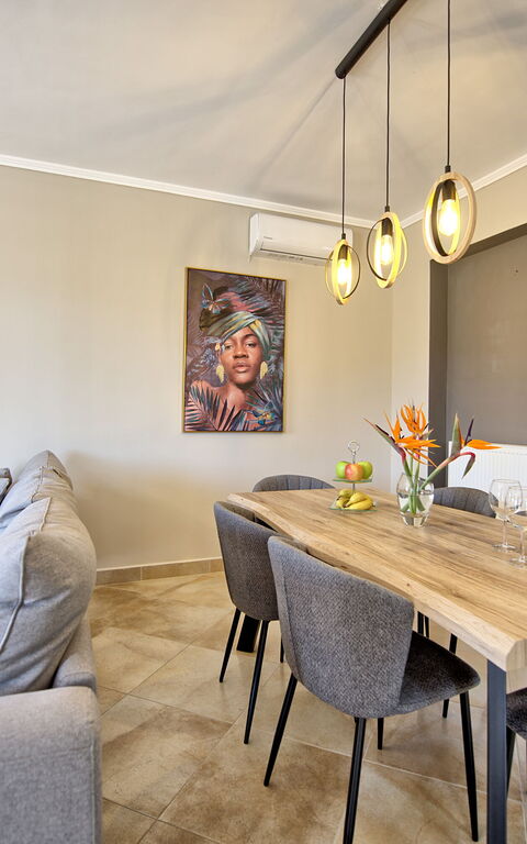 Villa Kostantina: Salle à manger, Salon