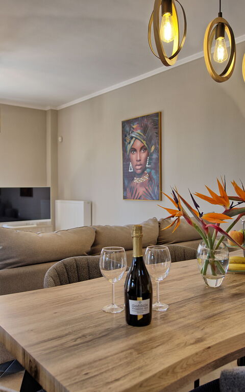 Villa Kostantina: Salle à manger, Salon