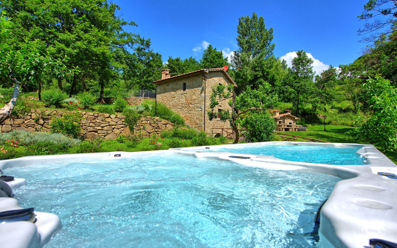 Villa Mulino: bassin, Extérieur, Extérieurs, jacuzzi