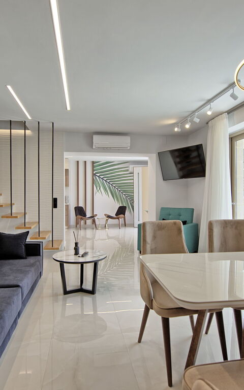 Villa Silentium Evilia: Salle à manger, Salon