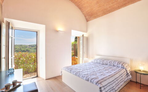 Logement La Pergola: chambre à coucher