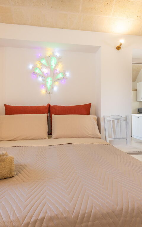 Trullo Adea: chambre à coucher