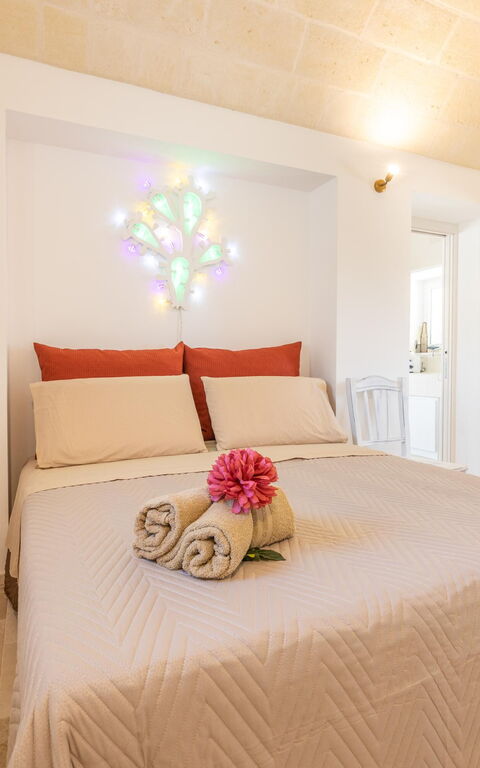 Trullo Adea: chambre à coucher