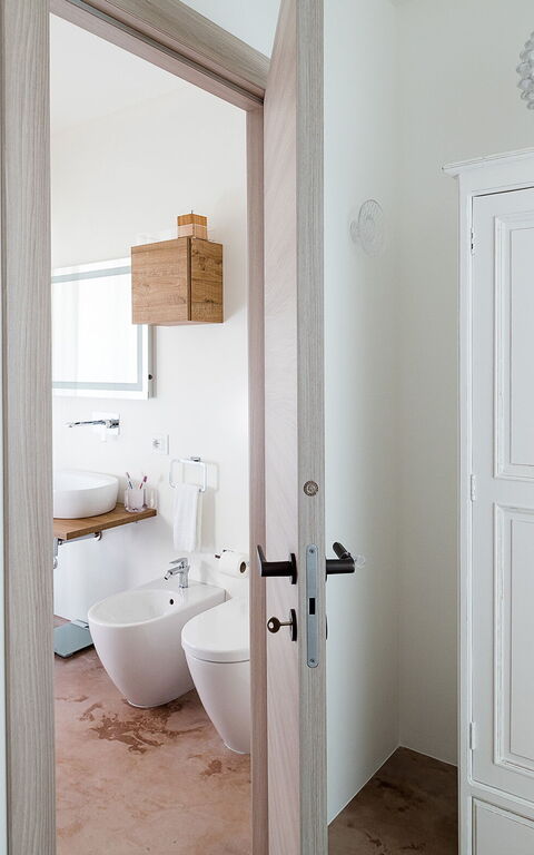 Villa San Lorenzo Fico D'india: chambre à coucher, Salle de bain