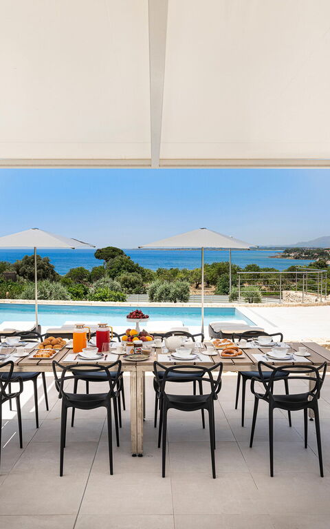 Villa Anna Plemmirio: Balcon / Terrasse / Patio, bassin, Extérieur, Extérieurs