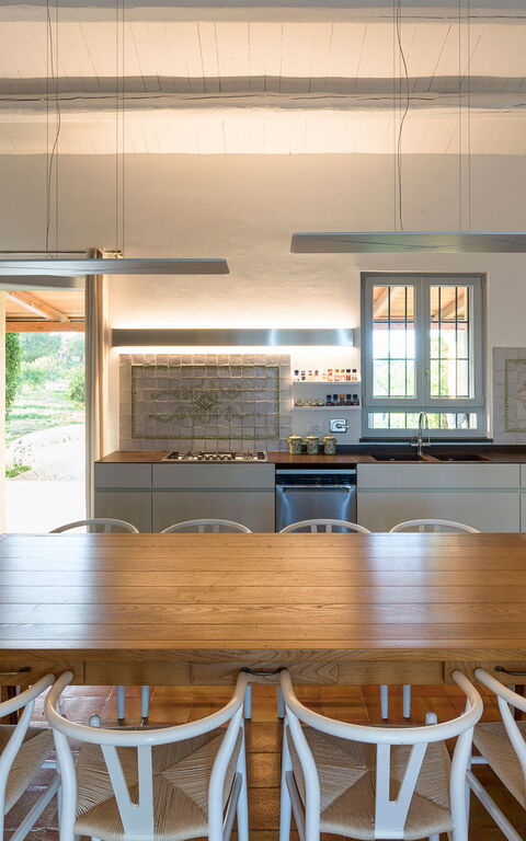 Pigna Blue: Cuisine, Salle à manger