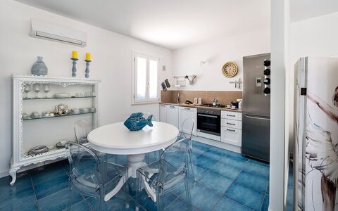 Logement Riccio: Cuisine, Salle à manger