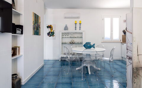 Logement Riccio: Cuisine, Salle à manger