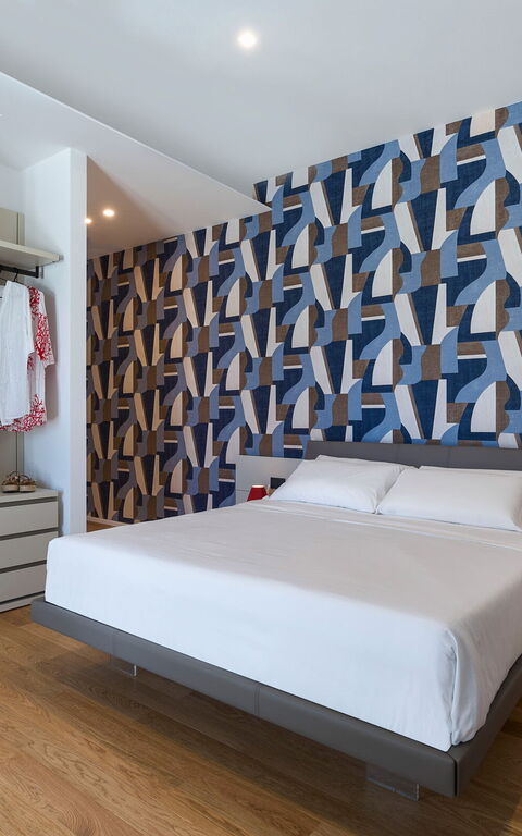 Villa Gianos: chambre à coucher