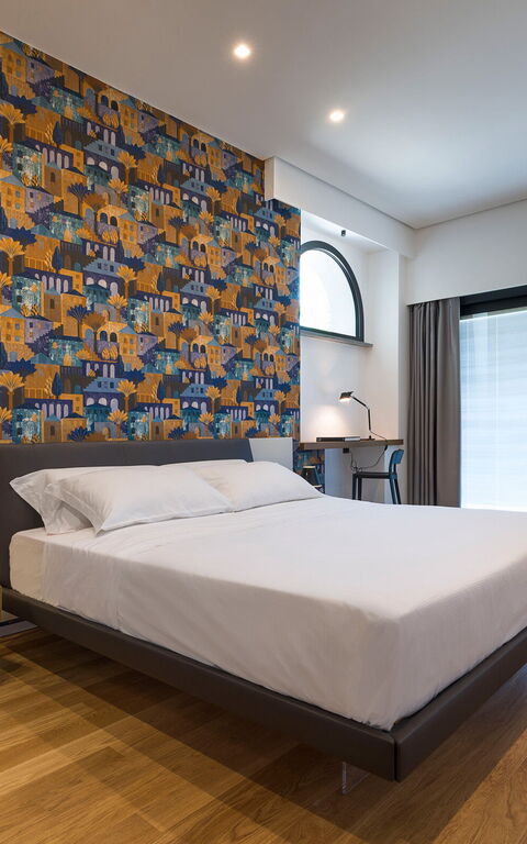 Villa Gianos: chambre à coucher