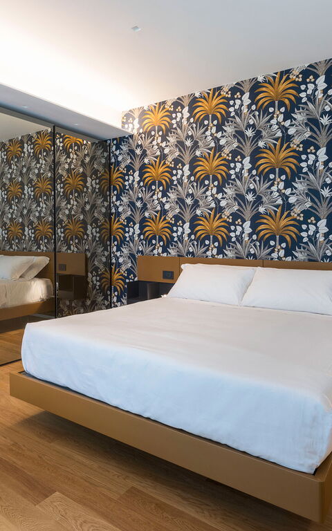 Villa Gianos: chambre à coucher