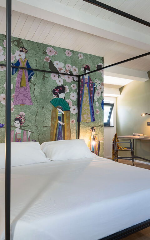 Villa Gianos: chambre à coucher