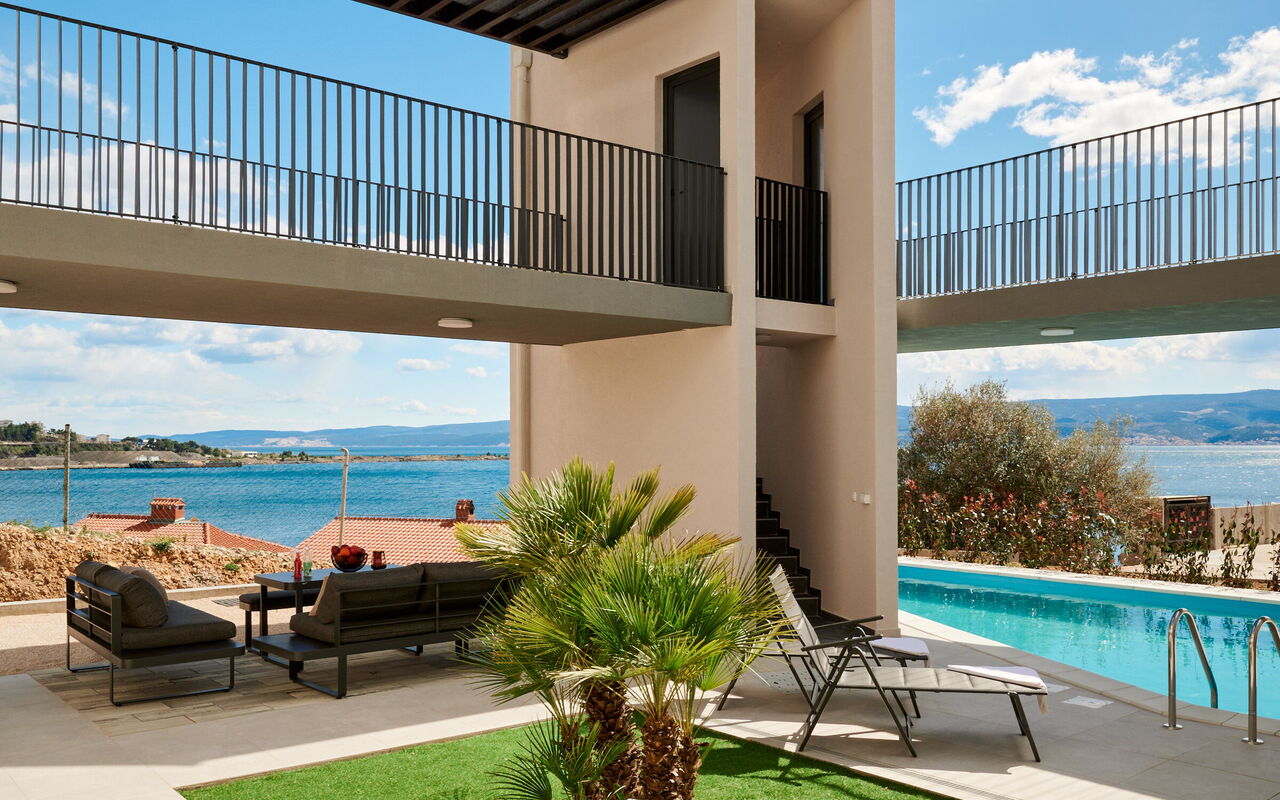 Villa Stella: Balcon / Terrasse / Patio, bassin, Extérieur, Vues