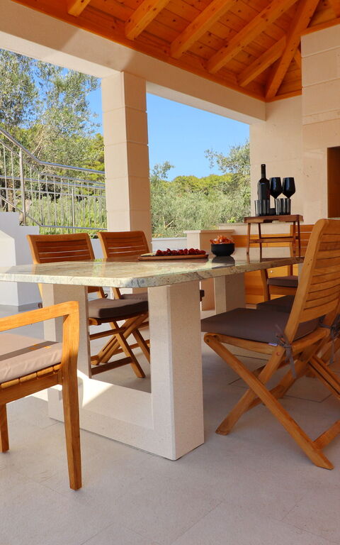 Villa Emerald: Balcon / Terrasse / Patio, Cuisine, Extérieur