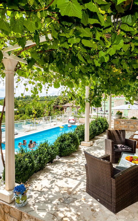 Villa Azurit: Balcon / Terrasse / Patio, bassin, Extérieur