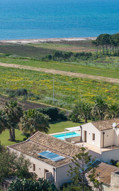 Villa Casale: bassin, Vues