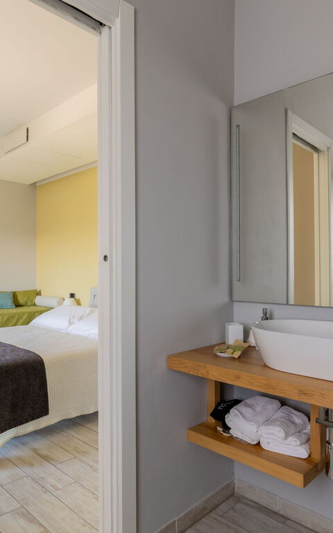 Villa Acquaviva: chambre à coucher, Salle de bain