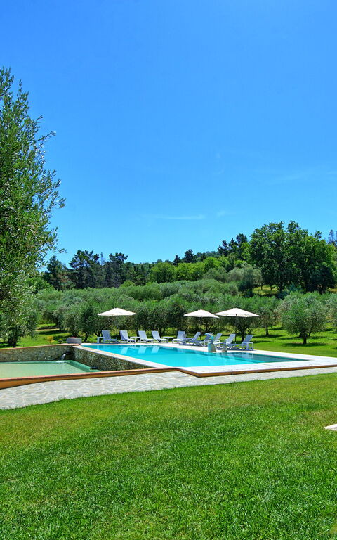 Villa Acquaviva: bassin, Été, Extérieur, Jardin