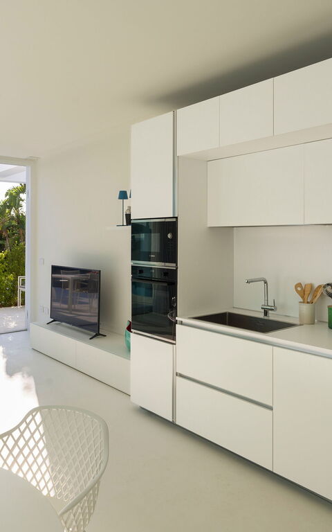 Villa Gadir: Cuisine, Salle à manger, Salon