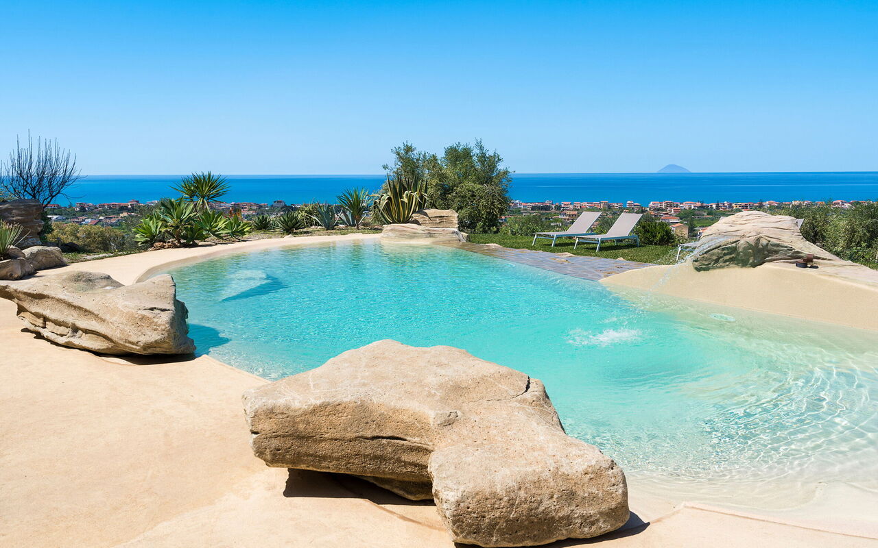 Villa Giuffrè: bassin, Extérieur, Extérieurs, Vues