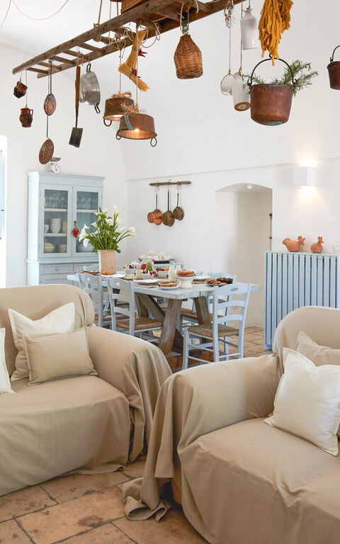 Masseria Lamacerase: Salon