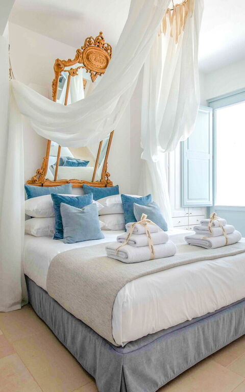 Masseria Lamacerase: chambre à coucher