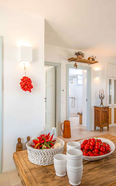 Masseria Lamacerase: Salle à manger, Salon