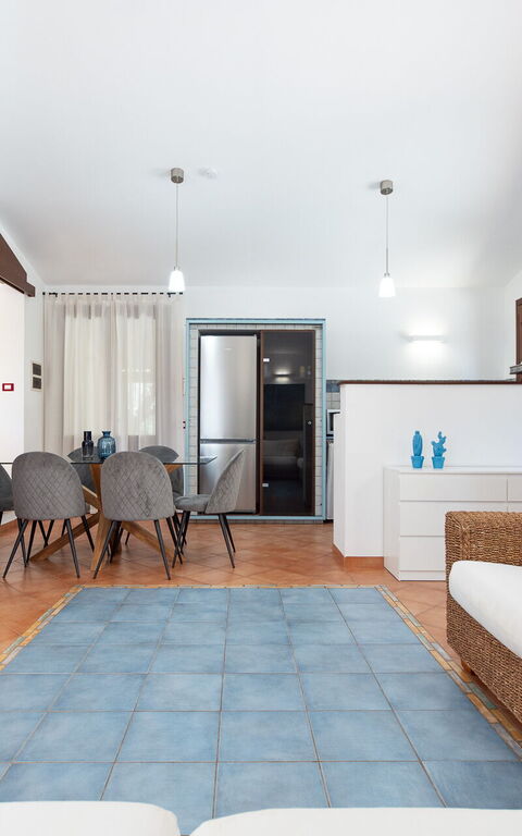 Villa Petra: Salle à manger, Salon