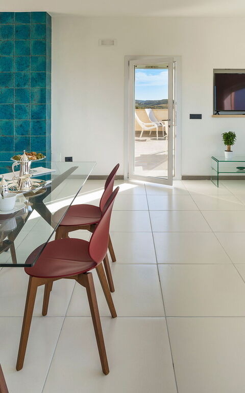 Villa Giglio Di Mare: Salle à manger, Salon