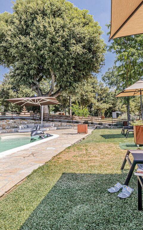 Chateau La Siroque: bassin, Extérieur, Extérieurs, Jardin