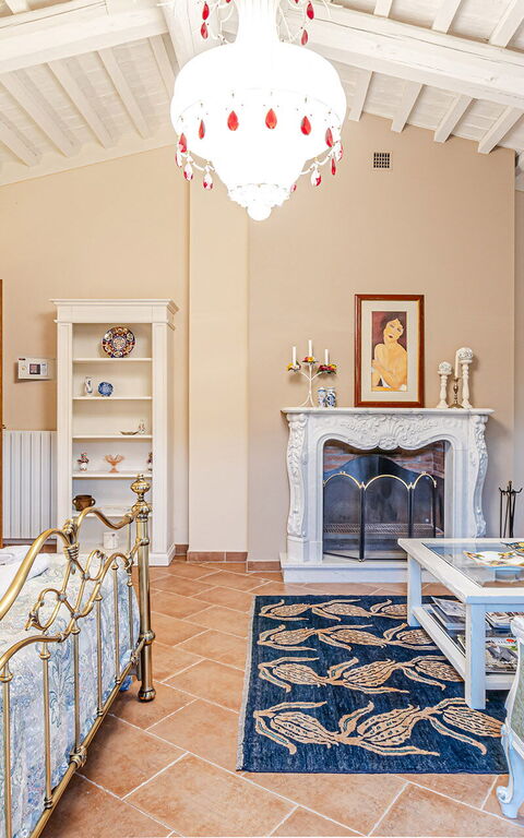 Chateau La Siroque: chambre à coucher