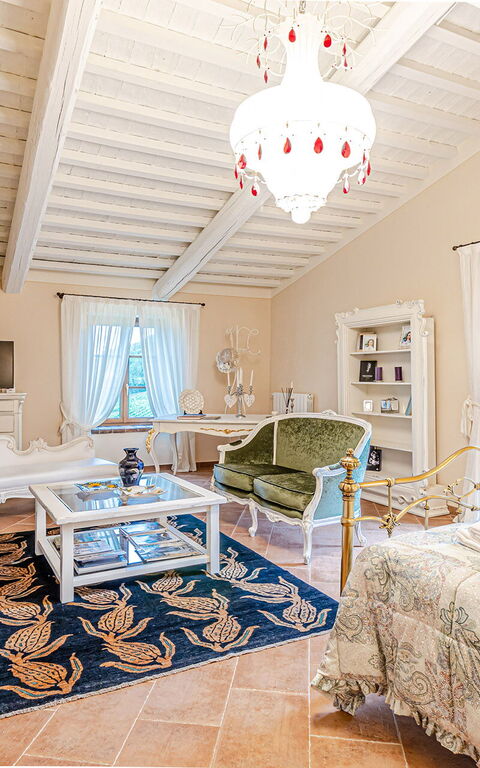 Chateau La Siroque: chambre à coucher