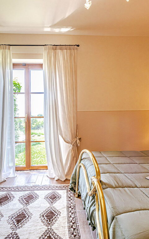 Chateau La Siroque: chambre à coucher