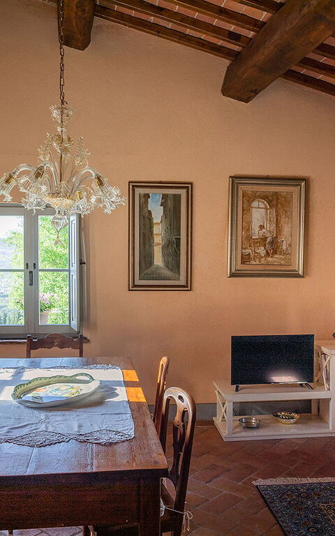 Villa Colle Di Sotto: Salle à manger, Salon