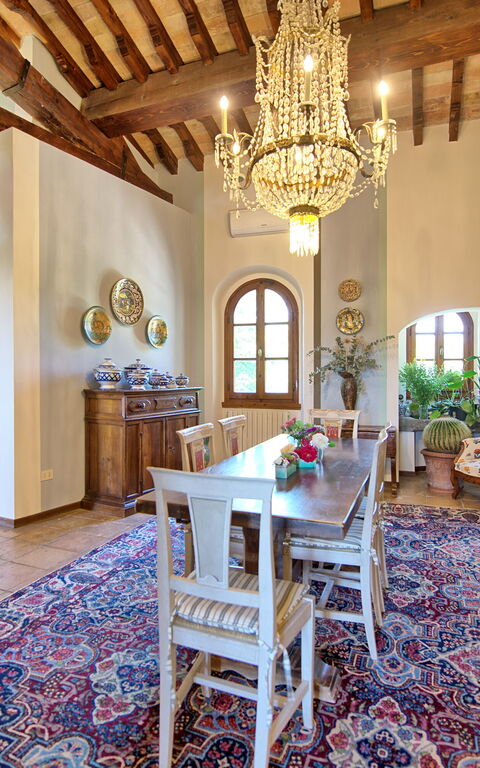 Villa Casciani: Salle à manger, Salon