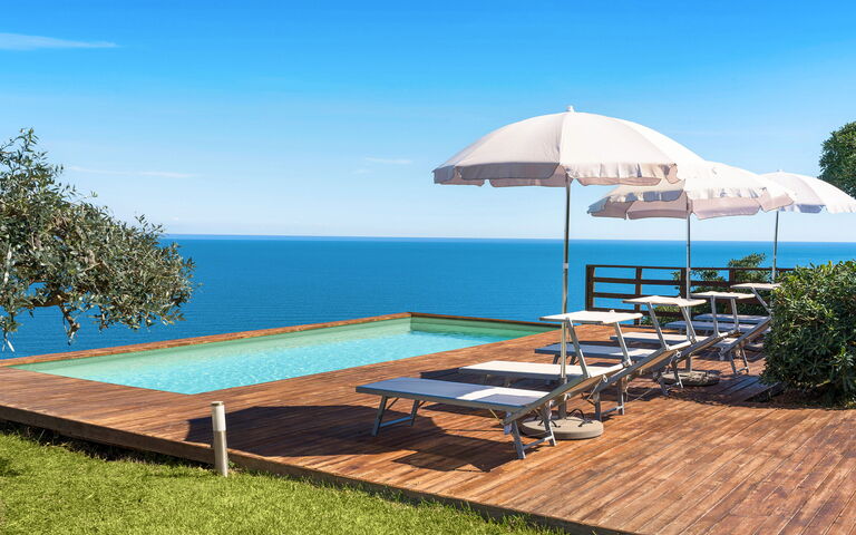 Villa Coralia: bassin, Extérieur, Extérieurs, Jardin, Vues