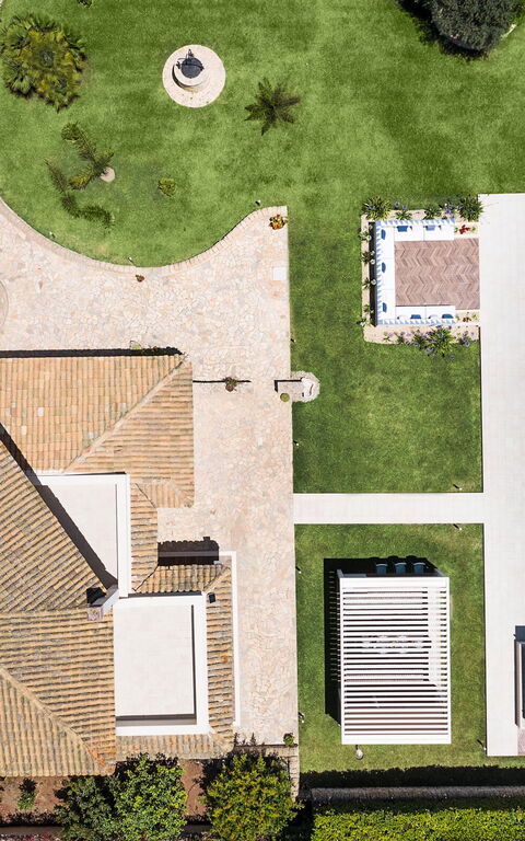 Villa Dilecta: bassin, Vues