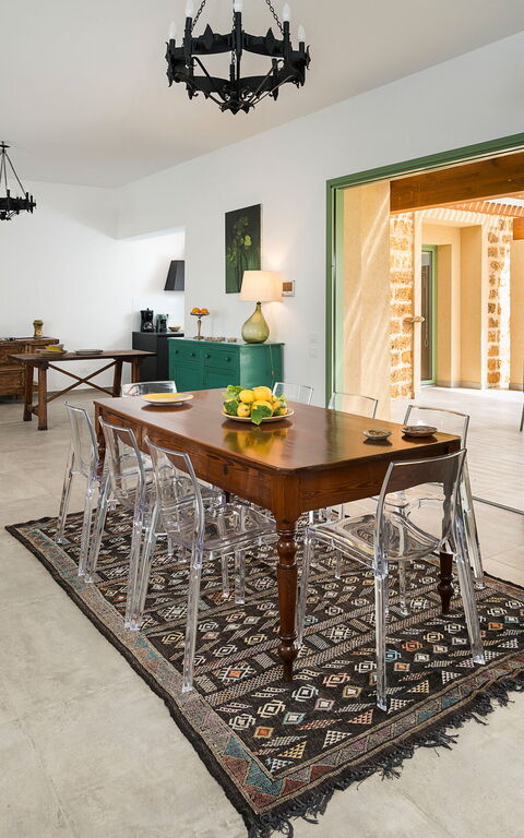 Villa Cavalè: Salle à manger, Salon