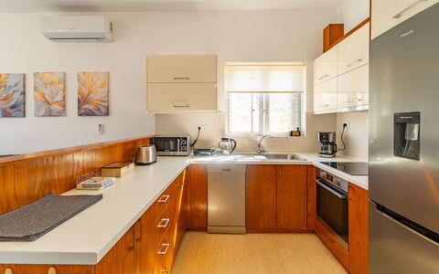 Logement Christianna Apartments 1: Cuisine, Salle à manger, Salon