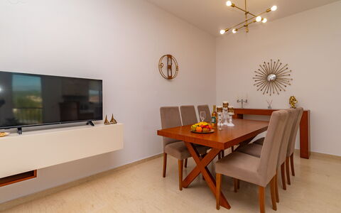 Logement Christianna Apartments 2: Cuisine, Salle à manger, Salon