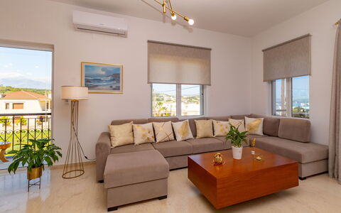 Logement Christianna Apartments 2: Cuisine, Salle à manger, Salon