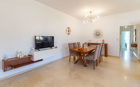 Logement Christianna Apartments 2: Cuisine, Salle à manger, Salon