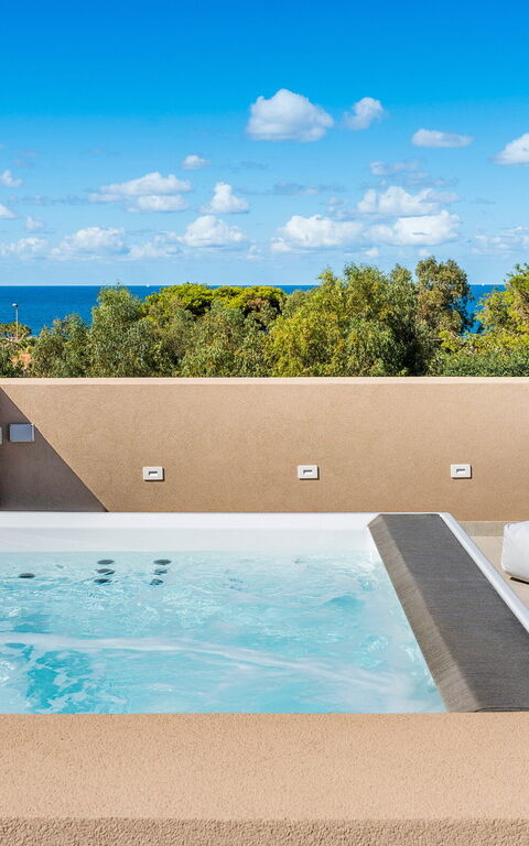 Villa Castalia: Extérieur, Extérieurs, jacuzzi, Vues