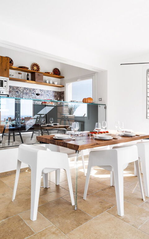 Villa Erakle: Salle à manger