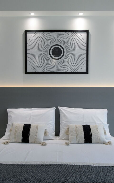 Villa Aurora Blue: chambre à coucher